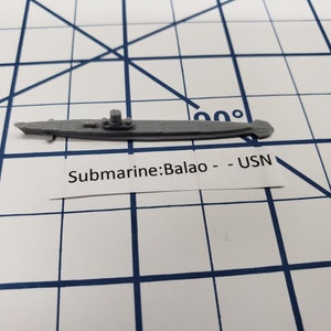 Submarine - Balao Class - USN - Wargaming -  Naval Miniature -  Tabletop Games - Warships
