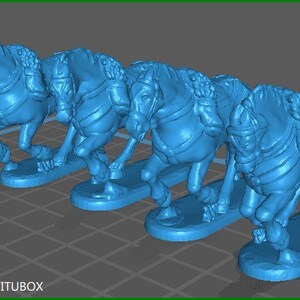 British lc uk4 horses (charging) - 4 minis - great for table top war games - historical wargaming - resin 28mm miniatures
