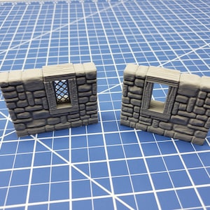 Stone Window Internal Walls - Dragonshire - Building - Fat Dragon Games - DND - Pathfinder - RPG - Terrain - 28 mm/ 1&quot; - Dungeon & Dragons