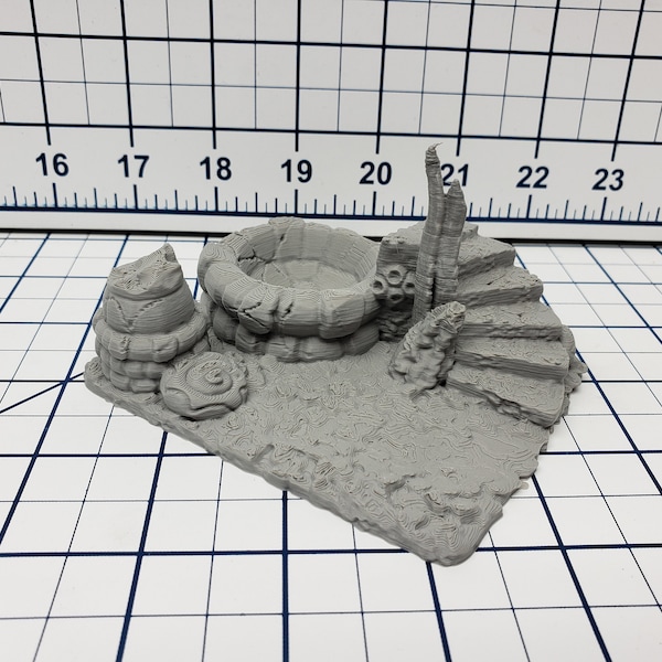 Bathhouse - Atlantean Ruins - Savage Atoll - DND - Dungeons & Dragons - RPG - Tabletop - EC3D - Miniature - 28 mm - 1" scale