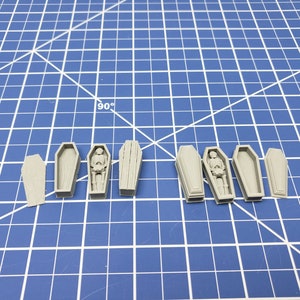 Coffin Items - Dragonshire - Fat Dragon Games - DND - Pathfinder - RPG - Terrain - 28 mm / 1&quot; - Dungeon & Dragons -