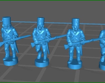 15mm 7 Years War Austrian Panduri Skirmishing - 6 Minis - MC Minis