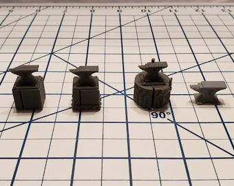 Blacksmith Anvil - Part of the Hero's Hoard Blacksmith Forge and Workshop  - DND - Pathfinder - Dungeons & Dragons - RPG - Tabletop - 28 mm