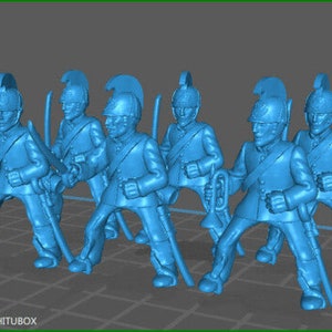 28mm Austrian Dragoons 1850-61 - 6 minis - MC Mini