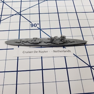 Cruiser - De Ruyter - Netherlands - Wargaming -  Naval Miniature -  Tabletop Games - Warships