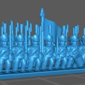Russian Grenadiers/Jaegers 1812 - Great for Table Top War Games And Dioramas - Resin 6mm Miniatures -