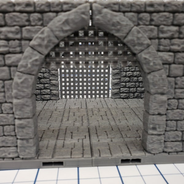 Castle Style - Gatehouse Tiles- DragonLock - DND - Pathfinder - RPG - Dungeon & Dragons - 28 mm / 1" - Terrain - Fat Dragon Games