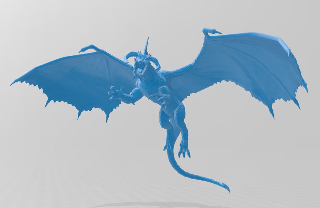 Black Dragon Adult Flying Chromatic Mini DND Pathfinder - Etsy Australia