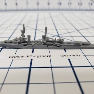 Cruiser - Konigsberg - German Navy - Wargaming -  Naval Miniature -  Tabletop Games - Warships