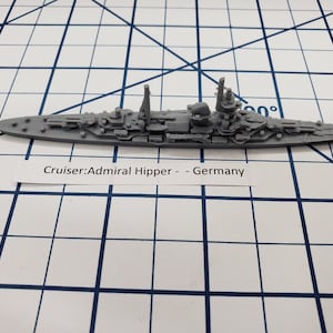 Cruiser - Admiral Hipper - German Navy - Wargaming -  Naval Miniature -  Tabletop Games - Warships