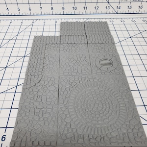 Village Street Tiles - DragonLock - DND - Pathfinder - RPG - Dungeon & Dragons - 28 mm / 1&quot; - Fat Dragon Games