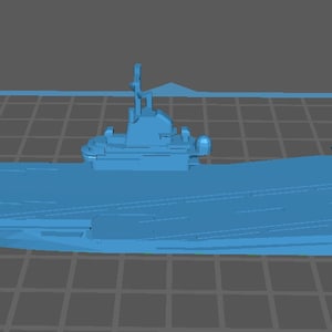 Carrier - Essex w/ Angled Deck - Post War - US Navy - Wargaming -  Naval Miniature -  Warships