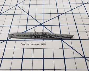 Cruiser - Juneau - USN - Wargaming - Axis and Allies - Naval Miniature - Victory at Sea - Tabletop Games - Warships