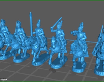 small 15mm "w epic style" French revolution French Dragoons 1789-1800 - 6 Minis - MC Minis