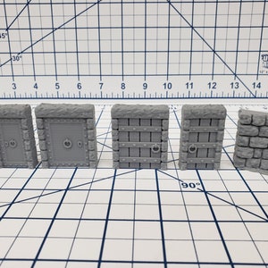 Dungeon Stone - Free Standing Door Set - Fat Dragon Games - DND - Pathfinder - RPG - Terrain - 28 mm / 1" - Dungeon & Dragons -