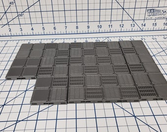 Floor Tiles - SciFi - Fat Dragon Games - DragonLock - DND - Pathfinder - RPG - Terrain - Space - Science Fiction  28 mm / 1"