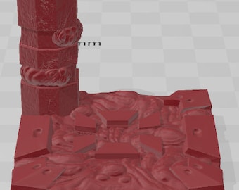 2x2 Tiles Set 1 - Doom Tech A - Pathfinder - Dungeons & Dragons -RPG- Tabletop-Terrain - 28 mm / 1" - Aether Studios