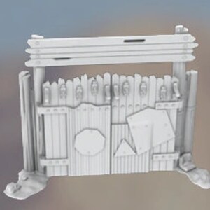 Gate Set - Oasis in the Sea of Dirt - Atom Punk - Starfinder - Cyberpunk - Science Fiction - Syfy - RPG - Tabletop- Scatter-28mm