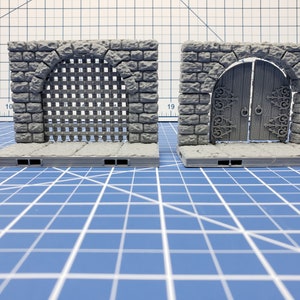 Keep Style - Entry Tiles- DragonLock - DND - Pathfinder - RPG - Dungeon & Dragons - 28 mm / 1&quot; - Terrain - Fat Dragon Games
