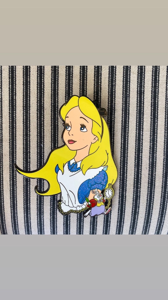 Jumbo Windswept Alice Disney Fantasy Pin - Etsy