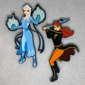 Disney Fantasy Pin Jumbo Anna and Elsa set