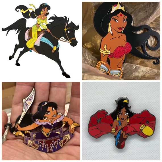 サハラ砂漠に乗るジャスミンのディズニーファンタジーピン - Etsy 日本