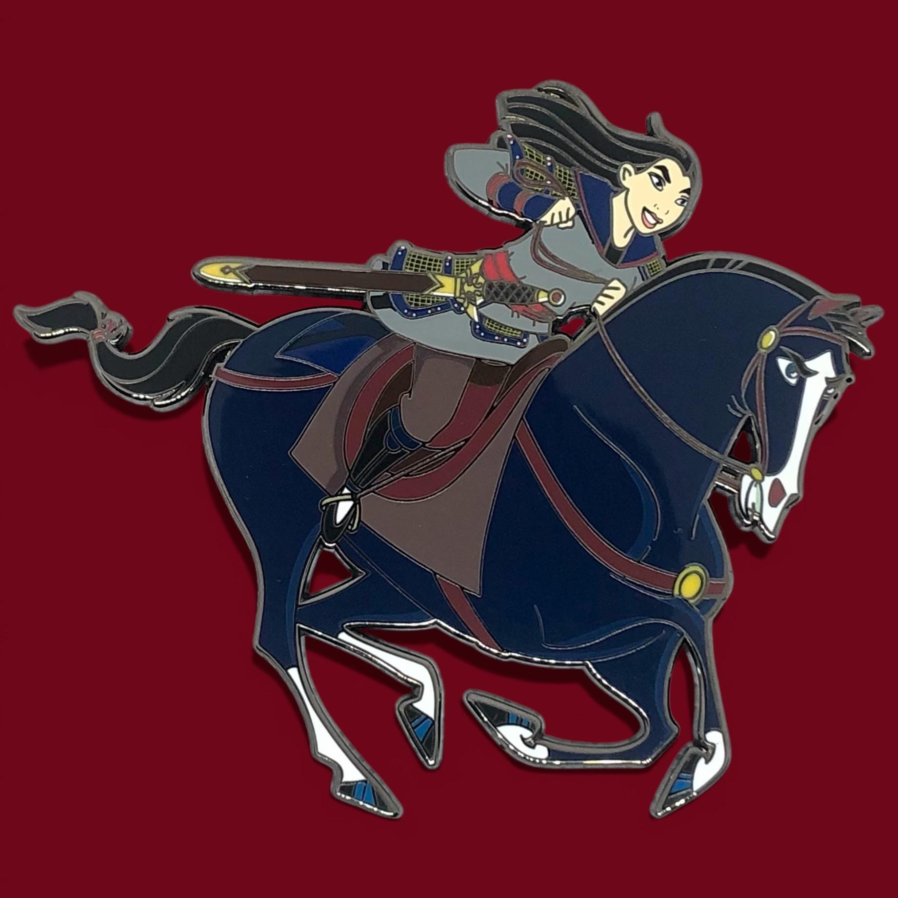 サハラ砂漠に乗るジャスミンのディズニーファンタジーピン - Etsy 日本