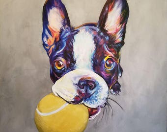 Personalised Pet Portrait Painting - Clean & Simple