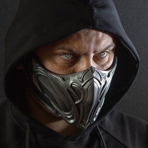 Sub Zero mask from Mortal Kombat 1 replica for cosplay
