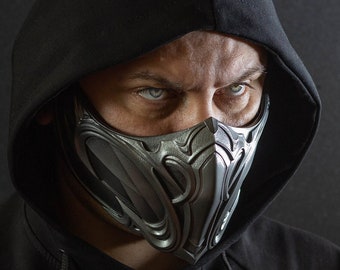 Sub Zero mask from Mortal Kombat 1 replica for cosplay
