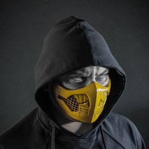 Scorpion Mask from Mortal Kombat X for coplay costume (not 3d printed)