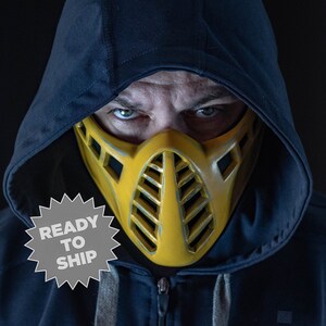 Scorpion mask MK11 Classic for cosplay image 2