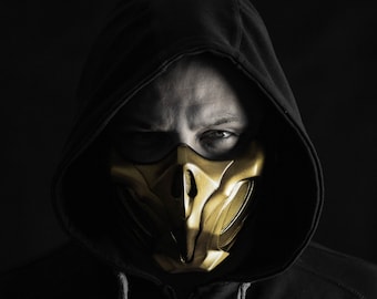 Scorpion mask from mortal kombat 11 Netherrealm Rage