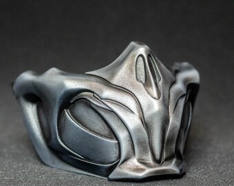 Scorpion mask Smoke mask from mortal kombat 11 Steel shape