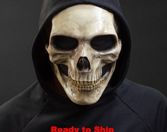 Human Skull Mask full face with realistic teeth and bone shape