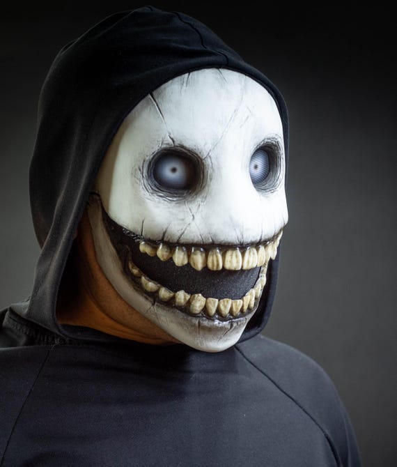 Creepy Smile Mask With Movable Jaw and Realistic Teeth - Etsy Denmark