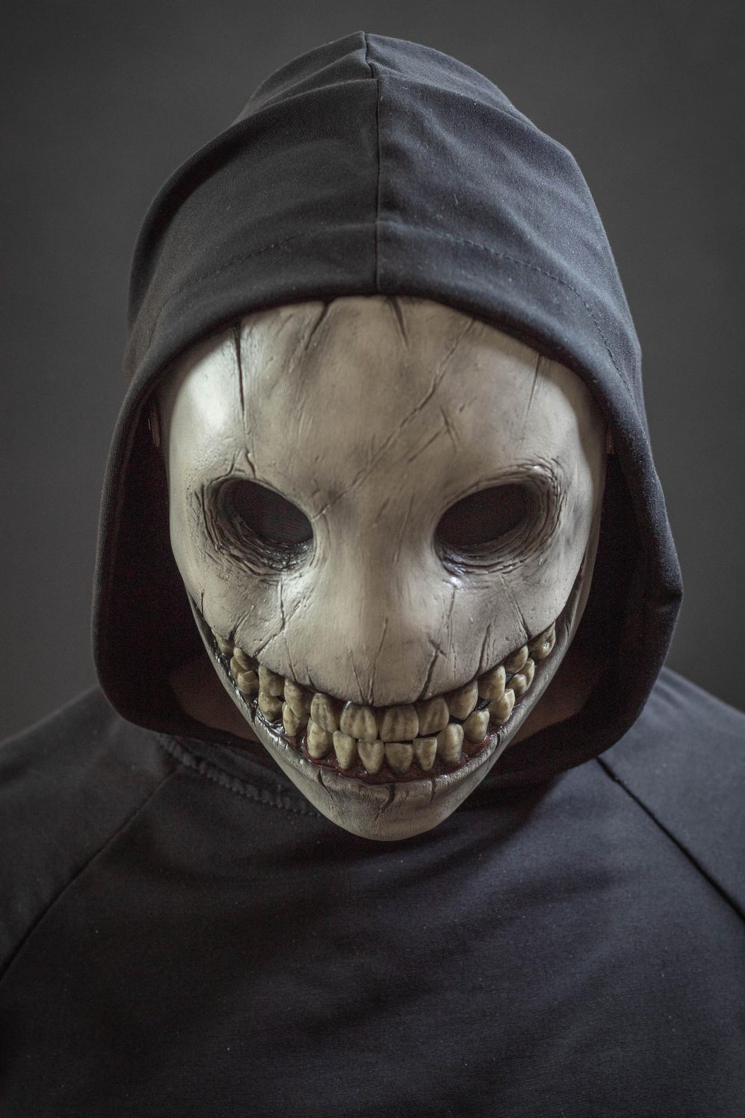 Buy Smiley Face Mask: Halloween Cosplay Costume, Adjustable Fit Online in  India