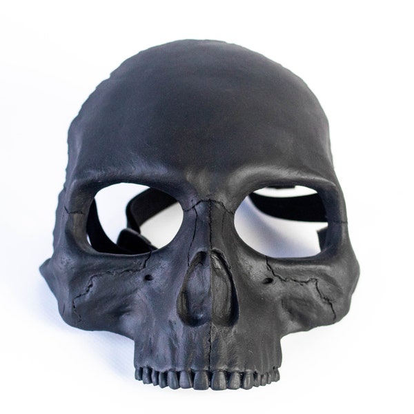 Handmade Plastic Skull Mask: Adjustable Tension