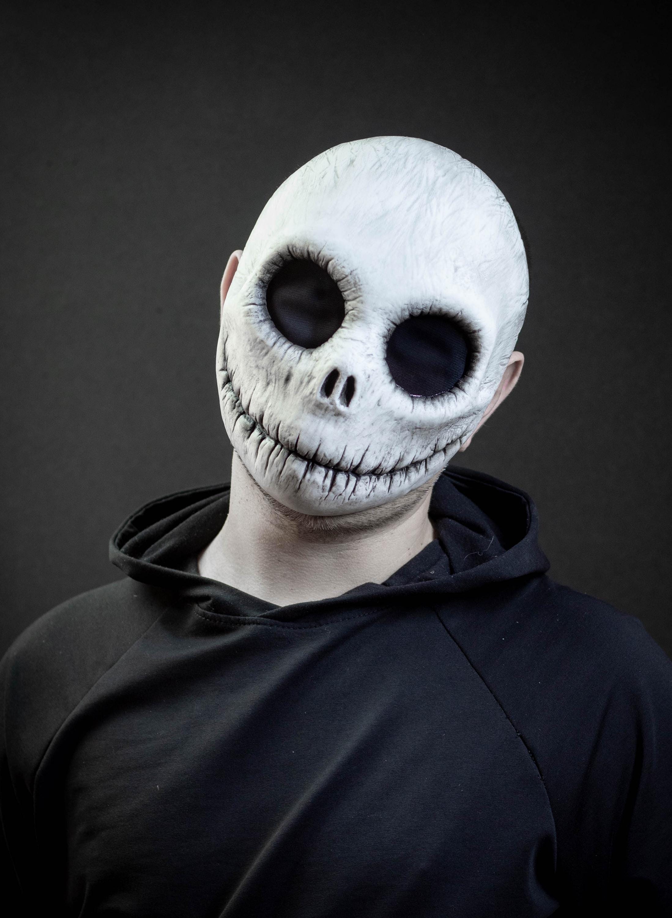 Jack Skellington masque casque Halloween carnaval Jack squelette tête masque horreur efayant Cosplay masque pour adulte 251010