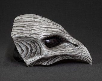 Plague Bird mask halfmask white bone shape