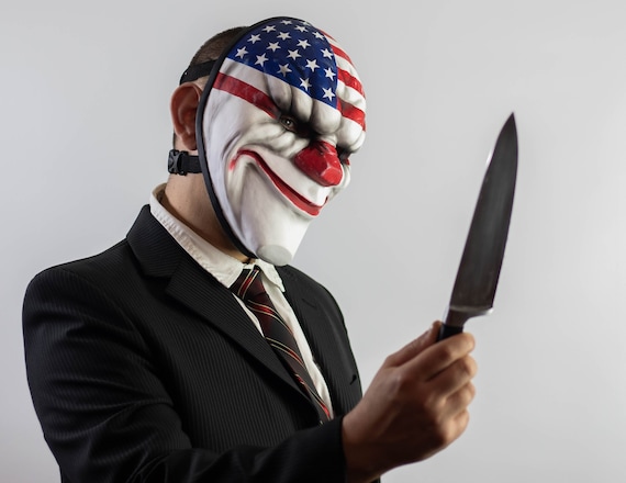 Dallas mask from Payday2 replica, clown mask, for gamer and
