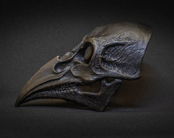 Plague Doctor mask Bird skull with a movable jaw.