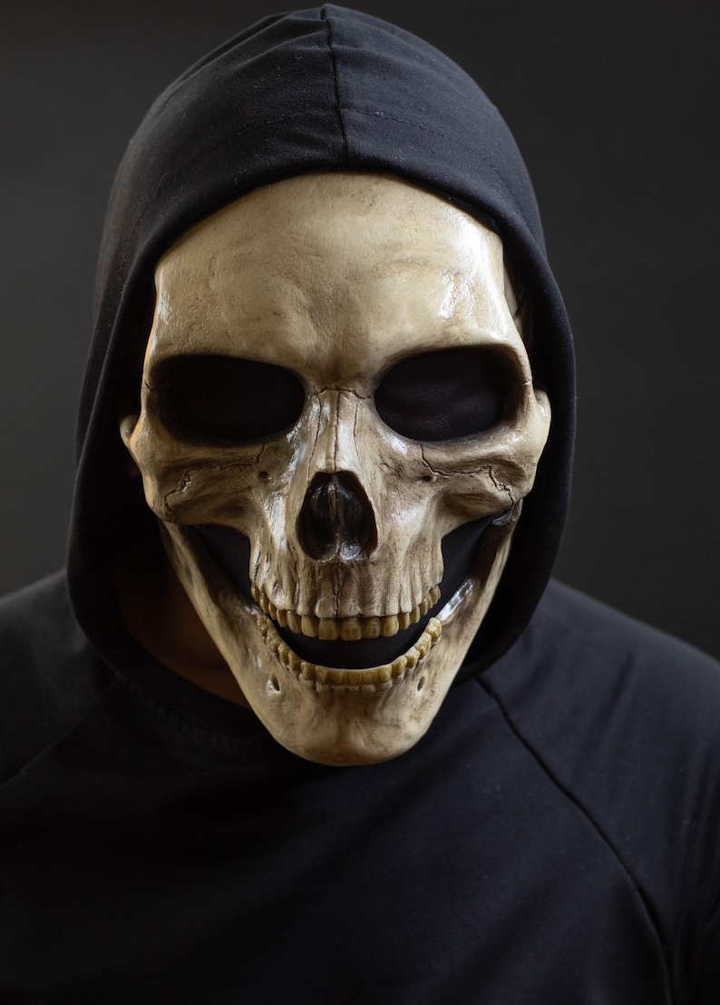 Human Skull Mask Full Face With Realistic Teeth and Bone Shape - Etsy