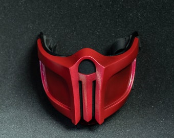 Scorpion mask MK11 Crimson Scorpion Mortal Kombat 4 for cosplay