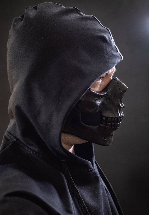 Skull Mask Black Shape - Etsy
