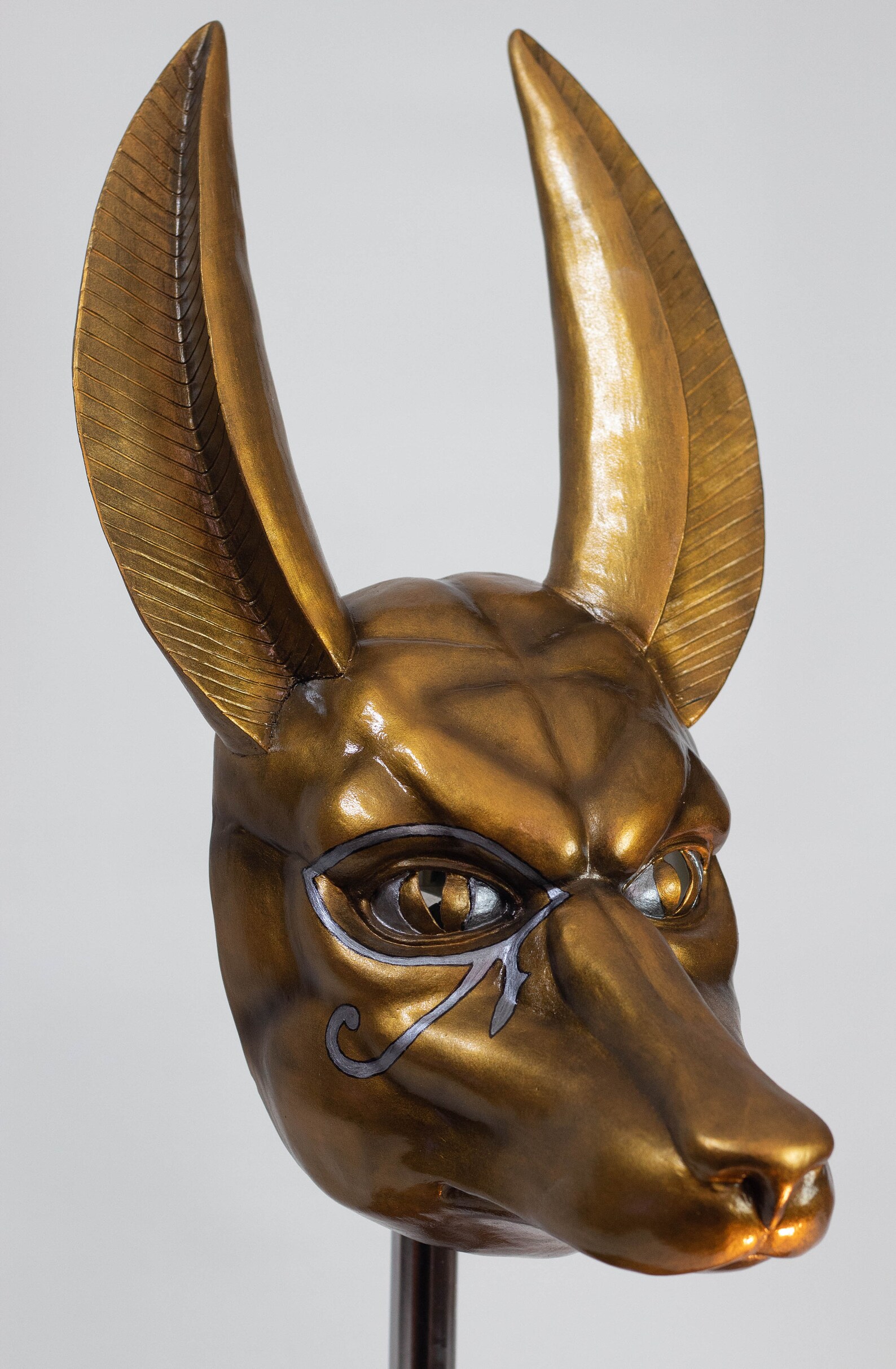 Máscara de Oro anubis para festival de cosplay carnaval o Etsy