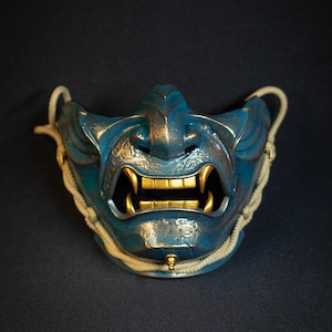 Ghost of Tsushima Samurai mask Bronze finish.