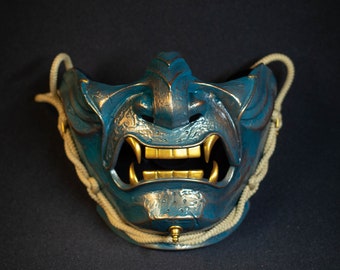 Ghost of Tsushima Samurai mask Bronze finish.