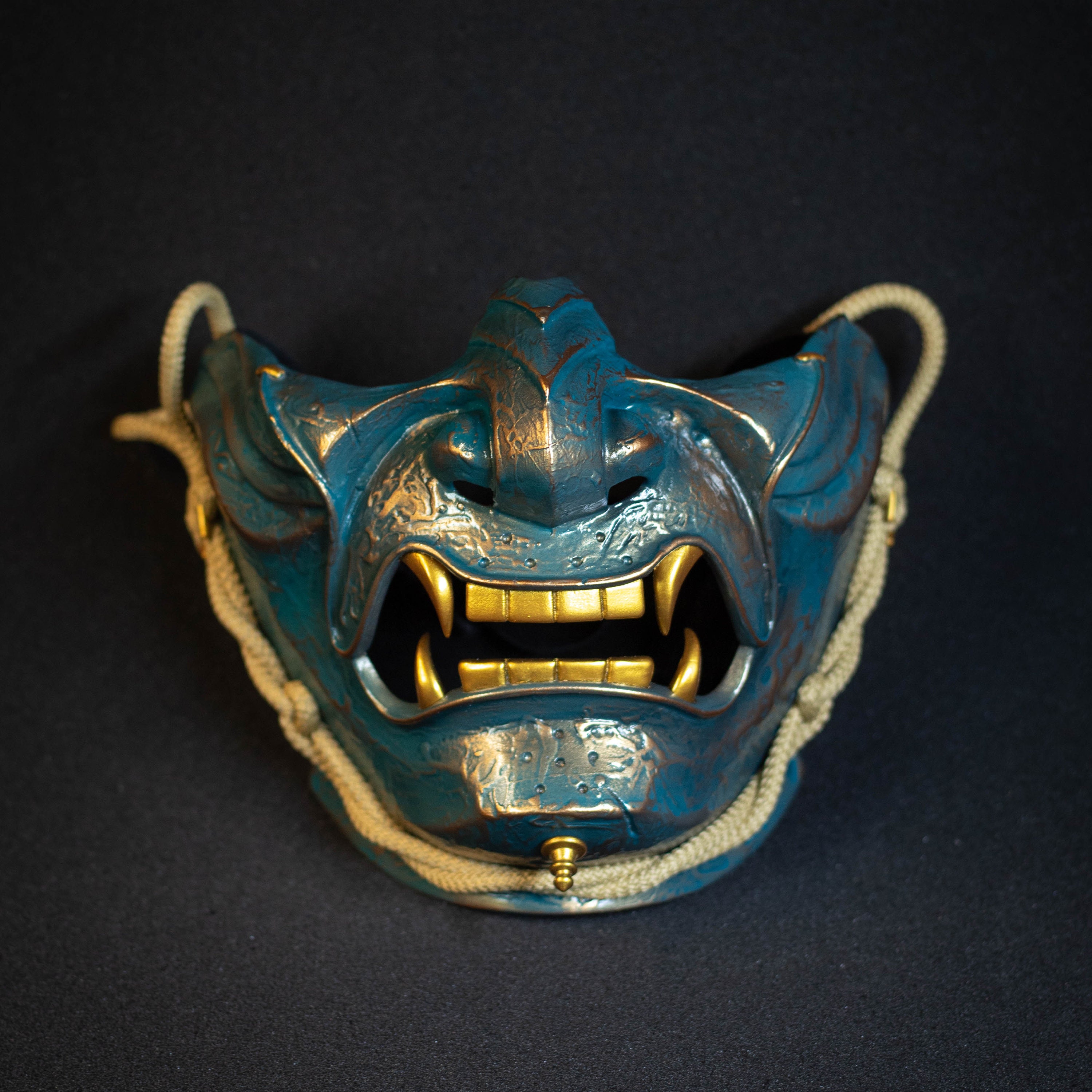 Ghost of Tsushima Samurai Mask Bronze Finish. - Etsy