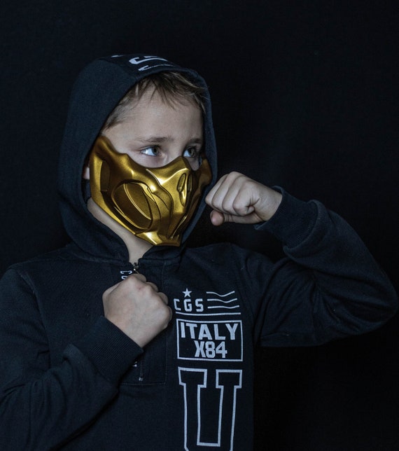 Skorpion Maske Fur Kinder Aus Sterblichen Kombat 11 Etsy